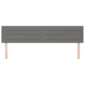 Têtes de lit 2 pcs Gris foncé 100x5x78/88 cm Tissu
