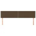 Têtes de lit 2 pcs Marron Foncé 90x5x78/88 cm Tissu
