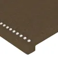 Têtes de lit 2 pcs Marron Foncé 90x5x78/88 cm Tissu
