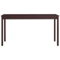Table de salle à manger Marron foncé 140 x 70 x 73 cm Pin