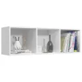 Bibliothèque/Meuble TV Blanc 36x30x114 cm Bois d'ingénierie