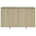 Buffet chêne sonoma 120x41x75 cm bois d'ingénierie