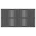 Tête de lit murale Gris 204x3x110 cm Bois massif de pin