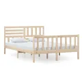 Cadre de lit Bois massif 140x200 cm
