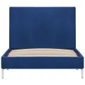 Cadre de lit Bleu Tissu 90 x 200 cm