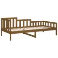 Lit de jour Marron miel 90x190 cm Bois de pin massif