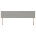 Têtes de lit 2 pcs Gris clair 100x5x78/88 cm Tissu