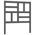 Tête de lit Gris 96x4x104 cm Bois massif de pin