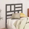 Tête de lit Gris 96x4x104 cm Bois massif de pin