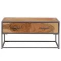 Table basse 75 x 75 x 35 cm Bois solide d'acacia
