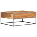 Table basse 75 x 75 x 35 cm Bois solide d'acacia