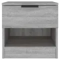 Tables de chevet 2 pcs Sonoma gris Bois d'ingénierie