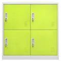 Armoire à casiers Gris clair et vert 90x45x92,5 cm Acier
