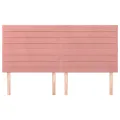 Têtes de lit 4 pcs Rose 100x5x78/88 cm Velours