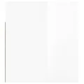 Tables de chevet murales 2 pcs Blanc brillant 50x36x40 cm