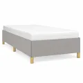 Cadre de lit Gris clair 80x200 cm Tissu