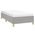 Cadre de lit Gris clair 80x200 cm Tissu