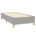 Cadre de lit Gris clair 80x200 cm Tissu