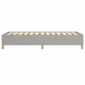 Cadre de lit Gris clair 80x200 cm Tissu