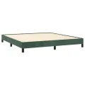 Cadre de lit Vert foncé 160x200 cm Velours