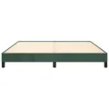Cadre de lit Vert foncé 160x200 cm Velours