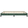 Cadre de lit Vert foncé 160x200 cm Velours