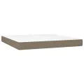 Matelas de lit à ressorts ensachés Taupe 180x200x20 cm Tissu
