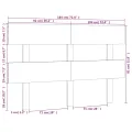 Tête de lit Blanc 184x3x81 cm Bois massif de pin