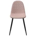 Chaises à manger lot de 4 Rose Velours