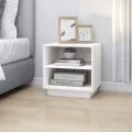 Tables de chevet 2 pcs Blanc 40x34x40 cm Bois de pin solide