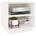 Tables de chevet 2 pcs Blanc 40x34x40 cm Bois de pin solide