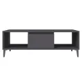 Table basse Gris 103,5x60x35 cm Aggloméré