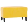 Banc Jaune 70x35x41 cm Velours