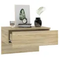 Tables de chevet murales 2 pcs Chêne sonoma