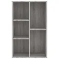 Bibliothèque/Buffet sonoma gris 50x25x80 cm bois d'ingénierie