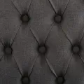 Chaises à manger lot de 2 gris tissu à l'aspect de lin