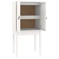 Buffet haut Blanc 60x40x120 cm Bois massif de pin