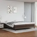 cadre de lit Marron 200x200 cm Similicuir