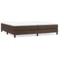cadre de lit Marron 200x200 cm Similicuir