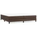 cadre de lit avec matelas Marron 200x200 cm