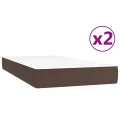 cadre de lit avec matelas Marron 200x200 cm