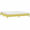 Cadre de lit Vert 200x200 cm Tissu