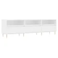 Meuble TV blanc 150x30x44,5 cm bois d'ingénierie