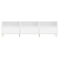 Meuble TV blanc 150x30x44,5 cm bois d'ingénierie