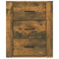 Table de chevet Chêne fumé 50x36x60 cm Bois d'ingénierie