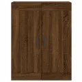 Armoires murales 2 pcs chêne marron bois d'ingénierie