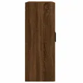 Armoires murales 2 pcs chêne marron bois d'ingénierie