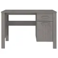 Bureau HAMAR Gris clair 113x50x75 cm Bois massif de pin