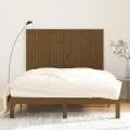 Tête de lit murale Marron miel 159,5x3x110cm Bois massif de pin