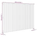 Tête de lit murale Marron miel 159,5x3x110cm Bois massif de pin